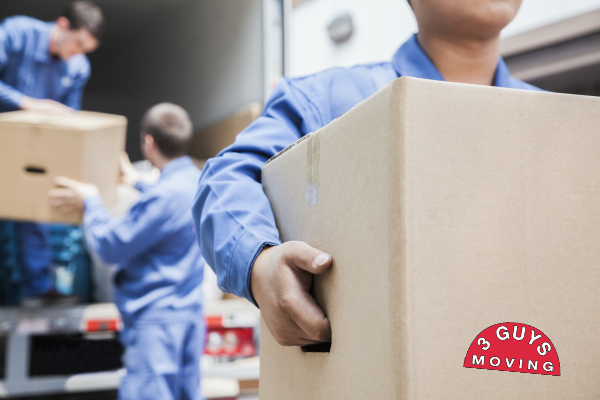 Movers Removing Boxes from Moving Truck | 3GuysMoving.com